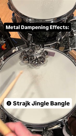 Metal snare drum dampening effects: #snaredrum #drumsounds #drumgear #strajkstudios