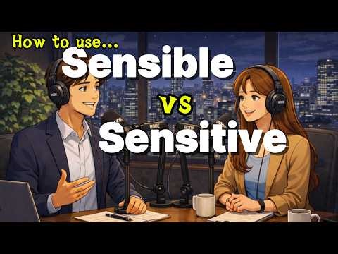 Stop Confusing SENSIBLE and SENSITIVE! | Easy English Vocabulary & Speaking Practice