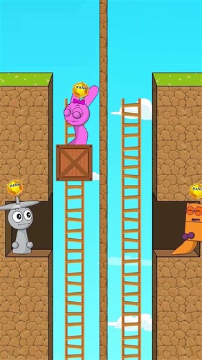 Block 1 Kindness Challenge: Will Pinki Good enough to defeat Demon get Rank 9999? #Sprunki #shorts