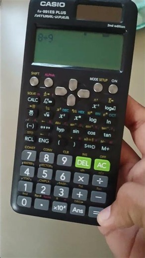 how to convert fraction to decimal in a scientific calculator.. #science #calculator #fraction