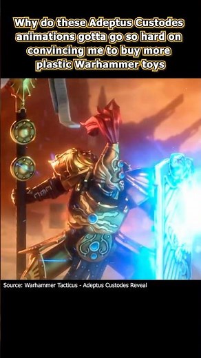 Adeptus Custodes Fans Eating Good With Peak CGI Animations