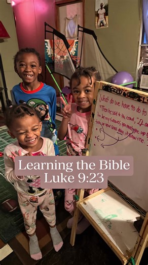 Last week, we went over Luke 9:23 together. I took time to break it down and explain what it really means to follow God. “Deny yourself, take up your cross daily, and follow Him.” I know they may not fully understand it right now. And that’s okay. Because this isn’t just about understanding in the moment— it’s about planting seeds. Seeds that will grow as they get older. Seeds that will guide their decisions. Seeds that will remind them who they are and whose they are. My job isn’t to make them 