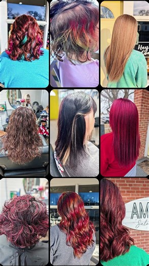 Colorful Hair Transformations You'll Love! 🌈 #HairMakeover #ColorMagic