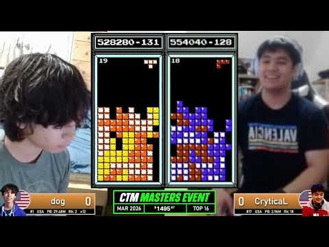 WHAT IS HAPPENING? Dog, Crytical | Top 16 | March 2026 | Classic Tetris Monthly