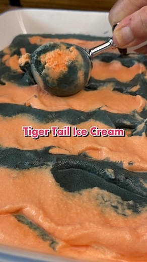 Delicious Tiger Tail Ice Cream Recipe for a Spooky Halloween Treat!