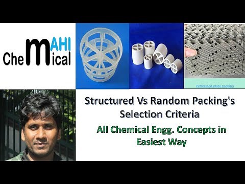 Structured vs Random Packings Selection Criteria for Distillation Towers‪@ChemicalMahi‬