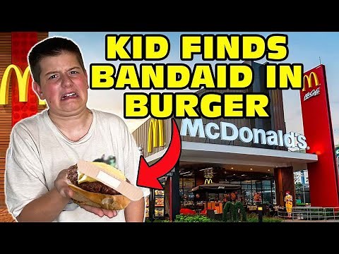 Kid Finds Band-Aid Inside His McDonalds Cheeseburger! [Original]