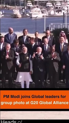 PM Modi joins Global leaders for group photo at G20 Global Alliance