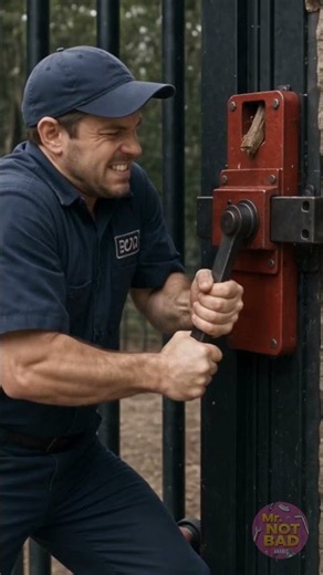 Zookeeper Struggles to Fix Elephant-Jammed Gate