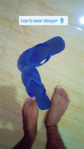 how to wear sleeper 🩴 #smtech #tricks | Sonu Mandal