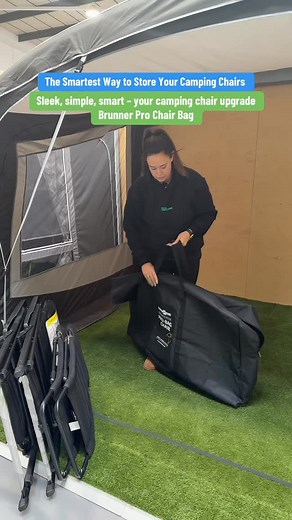 Ever find yourself juggling four camping chairs, trying to squeeze them back into their sleeves while the rain starts coming down? 😅⛺️ Yeah… we’ve all been there. That’s why the Brunner Pro Chair Bag is such a game-changer for campers, caravanners, and motorhomers alike 👏 This clever carry bag holds multiple camping chairs securely in one place — keeping them clean, organised, and easy to carry 🚐💺 No more muddy chairs in the van, no more lost straps, and no more struggling to carry everythin
