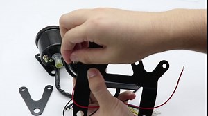 Motorcycle gauges Cluster 13000 RPM Tachometer 0-160km/h Speedometer+Odometer Combo with Backlit LED Indicators Mounting Brackets