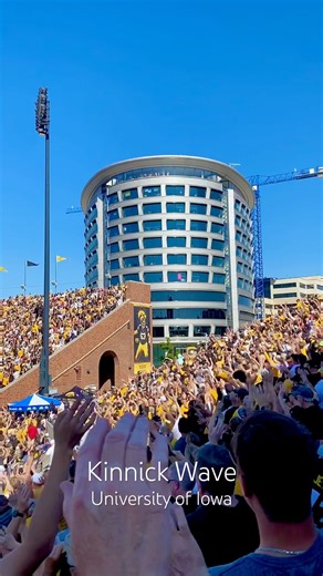 The Kinnick Wave at the University of Iowa - the most heartwarming traditions of college football.