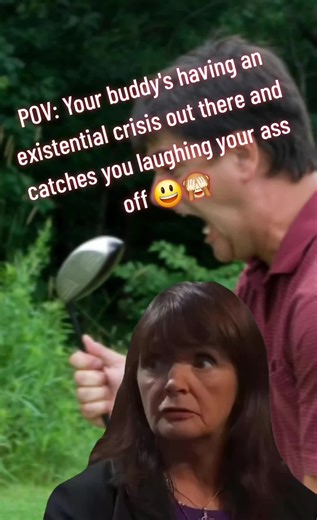 Hands up 🙋‍♂️🙋‍♀️ we've all been there. Your buddies having a good old fashioned melt down and you can't hold it in!! 😄🤣 Think Rick Shiels vibes 😄 #golftok #golflife #golf #laugh #meltdown