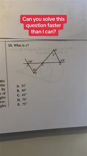 Geometry Math Problem Solving: Can You Find X Faster?