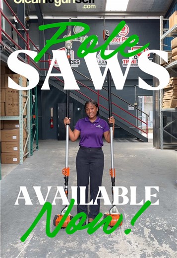 POLE SAWS FOR SALE IN TRINIDAD 🇹🇹 Overgrown trees, hanging branches, and hard-to-reach limbs making your property look neglected — and turning simple yard maintenance into a risky job. Climbing ladders with a regular chainsaw is dangerous. Hiring someone every time branches get out of control is expensive. And ignoring it? That only leads to bigger, more costly problems later. At Clean It Yuh Self, our heavy-duty pole saws give you the reach, power, and control to cut high branches safely from