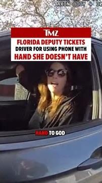 Police Pull Over One Armed Woman On Suspicion Of Texting & Driving