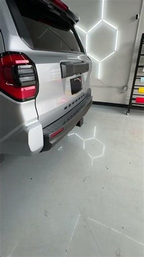 4Runner Rear Bumper Guard Plate Cover ABS Glossy Carbon Fiber Style Rear Sill Guard Board Protector