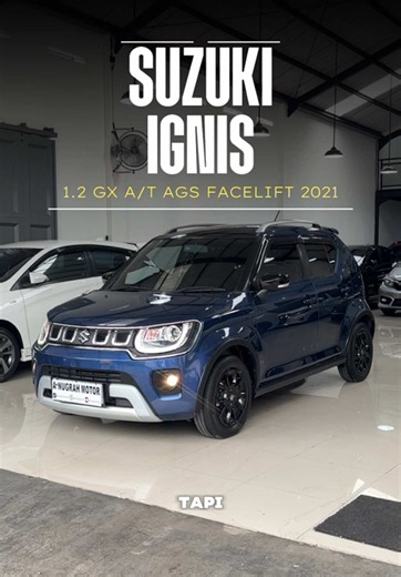 FOR SALE‼️ SUZUKI IGNIS 1.2 GX A/T AGS FACELIFT 2021 Keterangan : • Transmisi Automatic AGS • LOW KM‼️ (10.000 km) • BPKB/STNK FAKTUR KOMPLIT • PLAT D BANDUNG • Pajak Panjang Spesifikasi : • 1.2 L 4 Cylinders DOHC • AC Dingin • Head Unit Double Din • Jok Original Kain Fabric • Eksterior & Interior Mulus • Ban Tebal • Full Original Jos Jis Contact : Ikrima 085720270107 1XX JT (Negotiable) Serious Buyer Only Thanks. #fyp #suzuki #ignis #suzukiignis #ignisindonesia