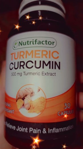 Turmeric Curcumin is best supplement for joint pain and inflammatory by Nutrafactor.