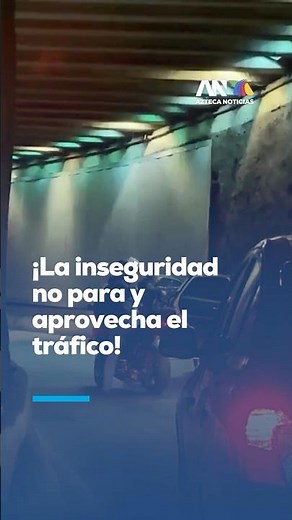 Asalto en túnel de Cuajimalpa: motociclistas roban a automovilista en pleno tráfico