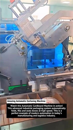 Amazing Automatic Cartoning Machine | High-Speed Box Packing Technology in Modern Industry