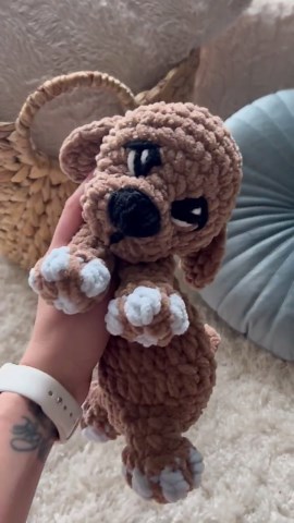 Puppy Snuggler Crochet Pattern PDF | Plush Dog Amigurumi - Etsy