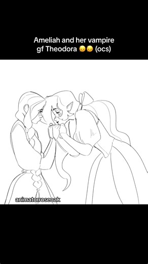 Sapphic Vampire OCs in Spooky Animation Edits