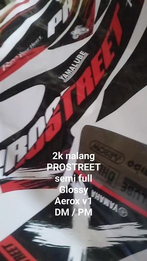 2k nalang glossy sticker PROSTREET fo r aerox v1 pa unahan nalang mga ka panda 😊 | Decal Network 811 - Sticker Shop