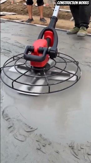 🏗️⚙️ Power Trowel Gliding: Erasing Footprints For Smooth Concrete Slurry