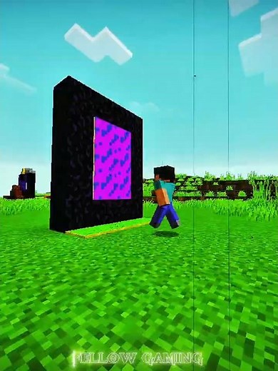 Minecraft Fake Nether Portal Trap Moment ☠️ #minecraft #minecraftshorts #minecrafttraps #viralshort