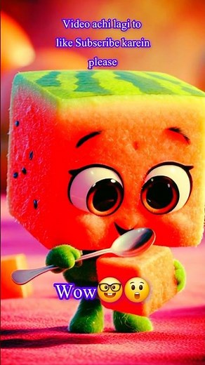 Watermelon Baby 🍉 Eating Fruit | Adorable 3D Animation #shorts