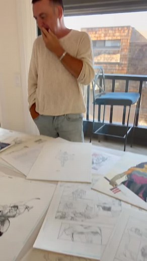 “Do your best work.” In all of the Frank Quitely interviews I’ve ever watched that’s his simple advice to getting better and making it in comics. I asked him to unpack that during our recent visit. It’s about a 4 minute answer, here’s PART TWO. Footage by @chuckarnoldanimation #MakeComics #FrankQuitely #artistadvice | Nick Pitarra