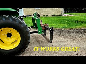 Driveway Weed Hoe. Our DIY Tractor Implement Works Flawlessly. No more spraying weeds!