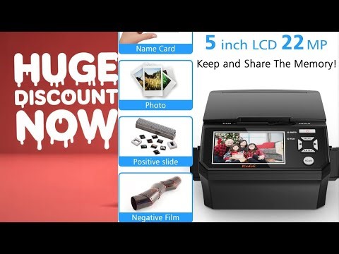 KEDOK Photo,NameCard,Slide & Negative Scanner with Large LCD Screen,Film and Slide