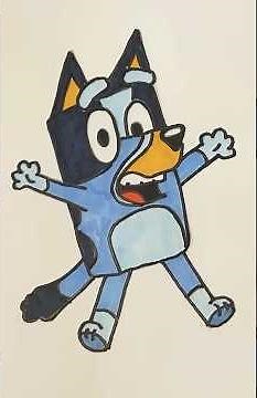How to Draw Bluey | Easy Step-by-Step Tutorial 🎨