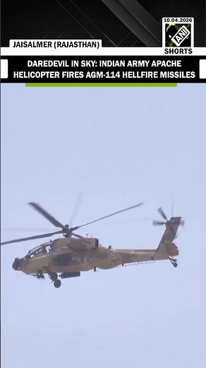 MUST WATCH: Indian Army Apache helicopter fires AGM-114 Hellfire missiles