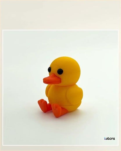 3D Printed Articulated Duck Keychain
