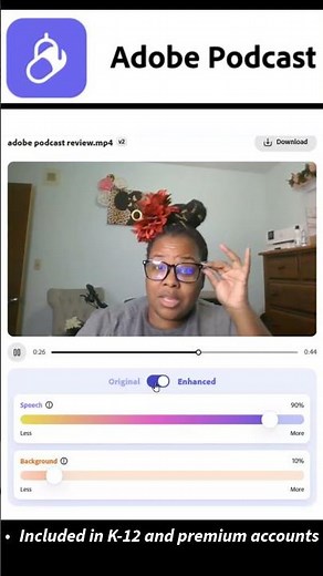 Enhance your Audio with Adobe Podcast! #adobeeducreative #adobepodcast