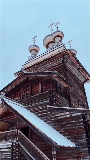 CHRISTIANITY UNITED on Instagram: "☦️❄️⛪️ WHERE FAITH IS CARVED FROM THE FOREST – The Haunting Beauty of a Northern Wooden Church ❄️⛪️☦️ In the deep, silent woods of the North, under a blanket of snow, stands a masterpiece that no architect on paper could design—only a believing heart with an axe could build it. This is the soul of Holy Russia: a wooden church in the wilderness. Built entirely by hand, often without a single nail, it stands as a declaration of faith against the brutal cold and t