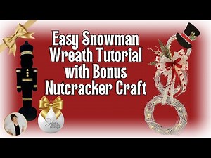 Simple Snowman Wreath & Nutcracker Glow-Up! DIY Holiday Decorations