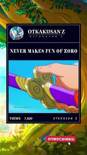 never mock zoro #shorts