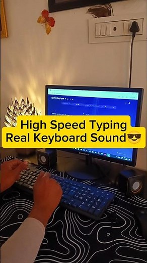 High speed typing practice😎🔥|Keyboard asmr typing💻⌨️