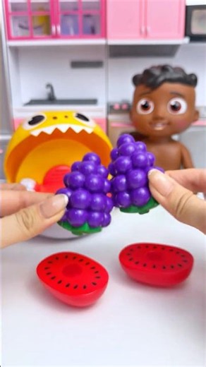 ASMR Unboxing Yellow Shark & Cocomelon Watermelon Set Toy | Satisfying Toy Play #shorts