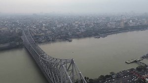 Howrah Bridge Kolkata West Bengal India Stock Footage Video (100% Royalty-free) 3450518003 | Shutterstock