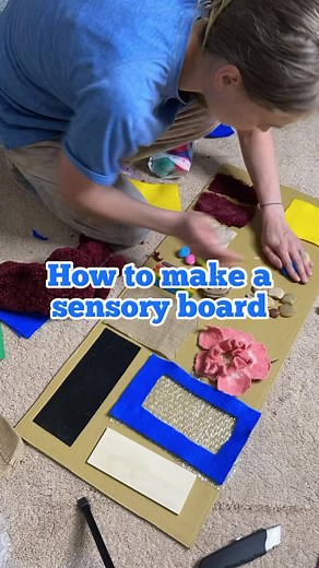 DIY Sensory Board for Babies and Toddlers