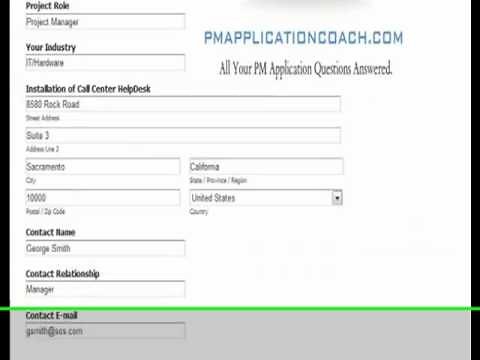 How to complete the PMI-SP and PMP application