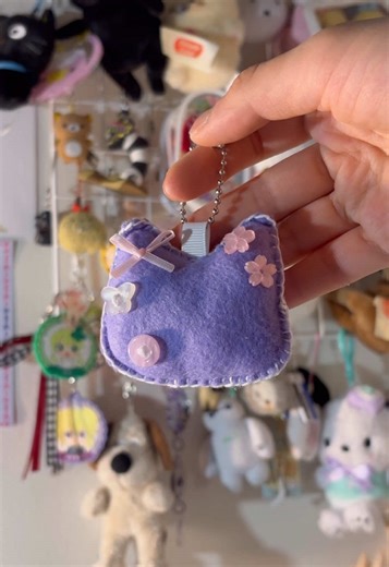 Handmade Felt Keychains Available on Etsy