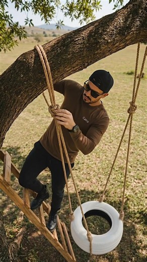Turning an Old Tire Into Something Incredible! 🛠️ Watch this amazing step-by-step transformation of an old tire into a cozy backyard swing chair. Perfect DIY project for your garden! #DIY #Upcycling #Woodworking #BackyardProjects #handmade