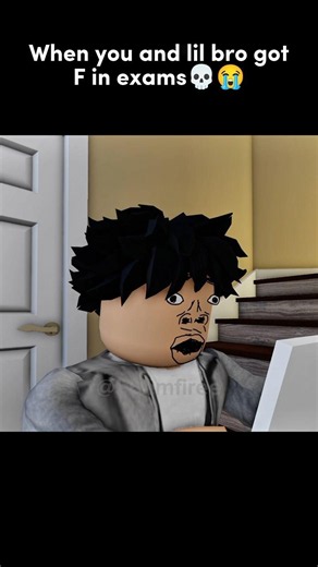 Bro and lil bro got F in exams 😭#roblox #shorts #robloxanimation #usa